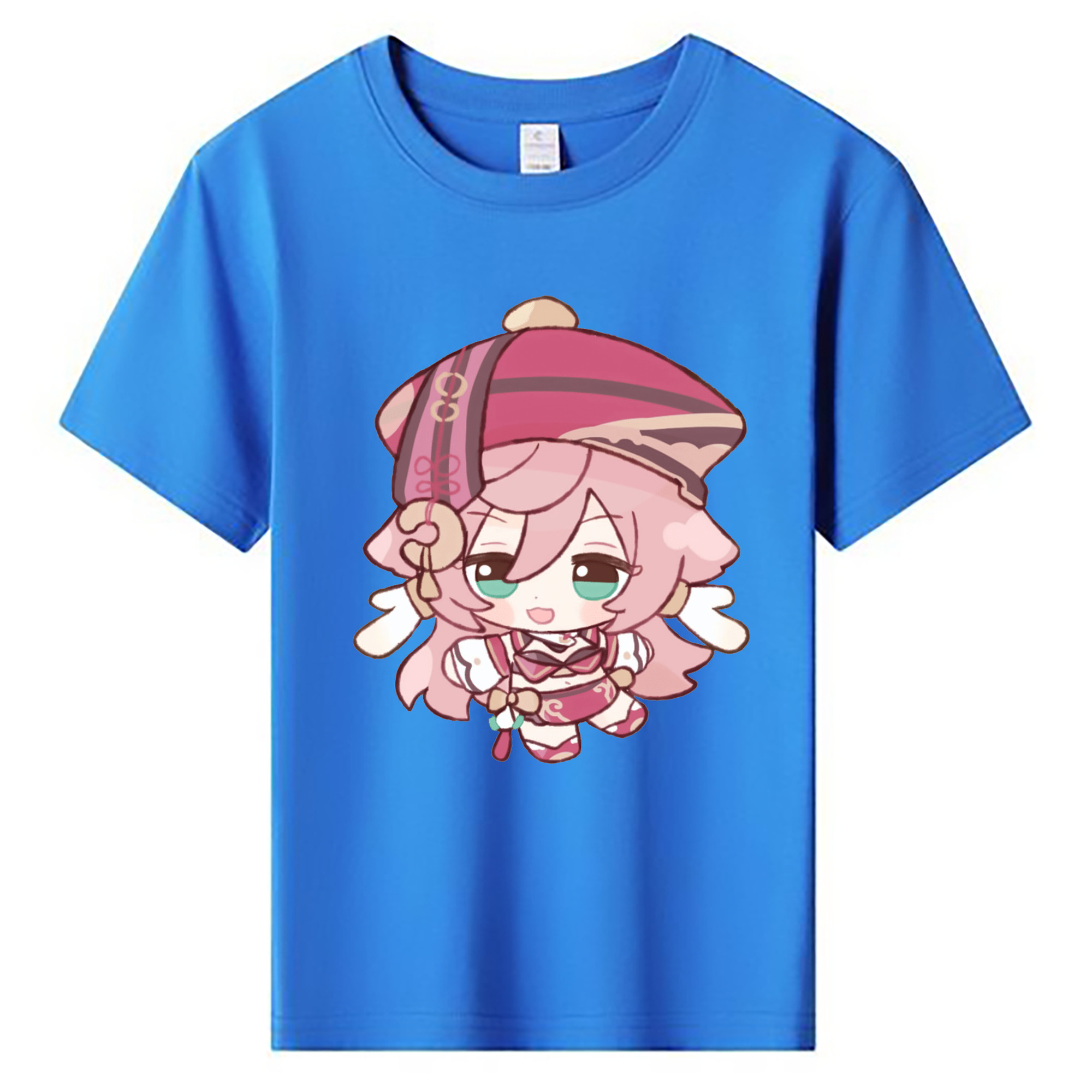 げんし神 ヤンフェイ genshin Yanfei 綿100％キッズTシャツ（フロントプリント）